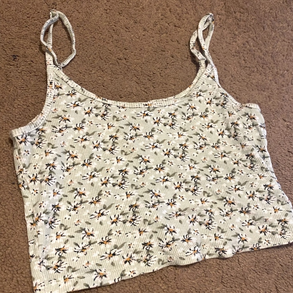 light green floral baby cami from HOLLISTER (small) GREAT CONDITION
